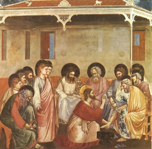 HOLY WEEK ~ Jesus Washes the Disciples’ Feet. John 13.1-15 ESV. Christ Reasoning with Peter, by Giotto di Bondone (Cappella Scrovegni a Padova).jpg