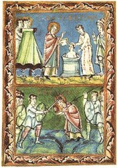 225px-St_Boniface_-_Baptising-Martyrdom_-_Sacramentary_of_Fulda_-_11Century.jpg